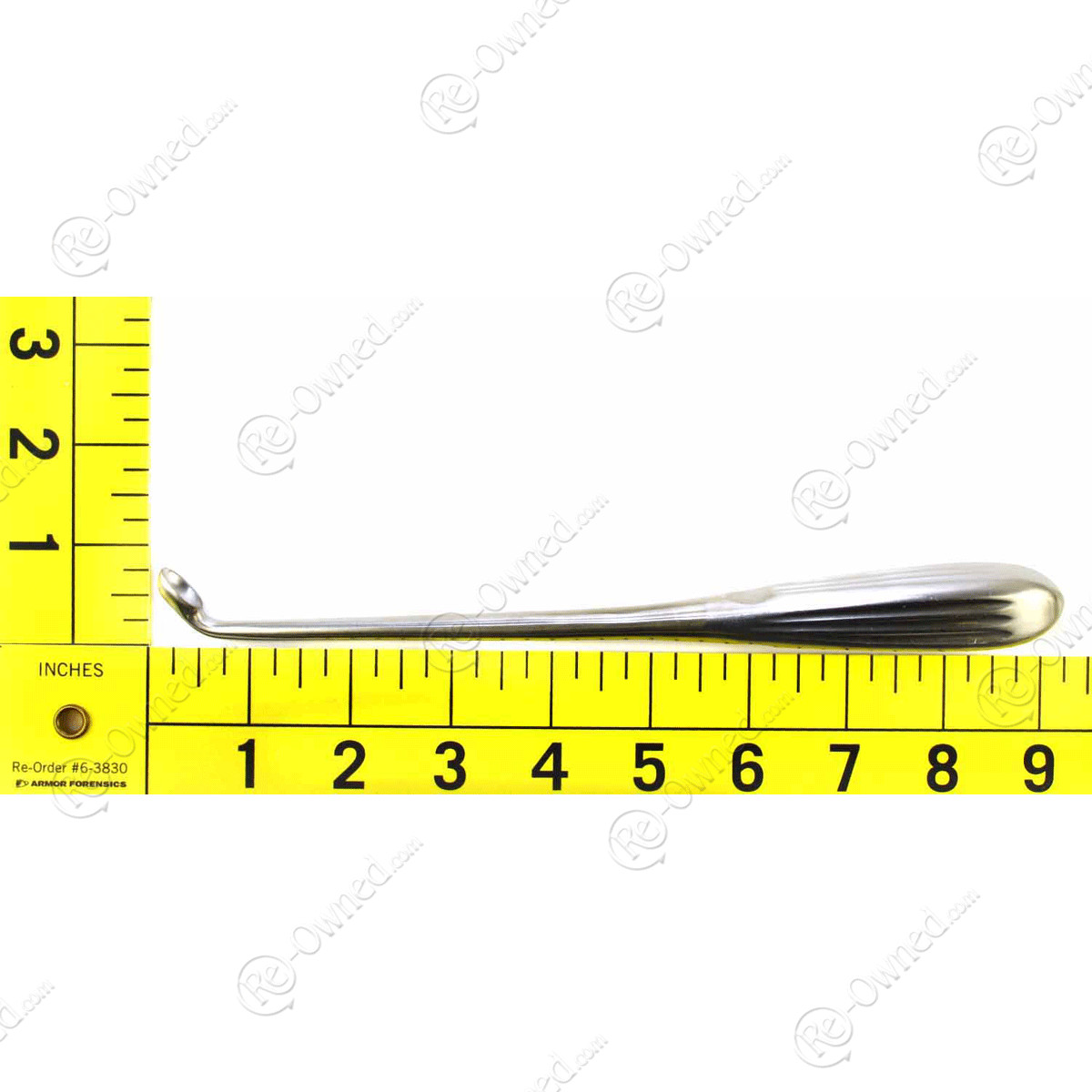 Brun Bone Curette Angled Cup 45 Degree Up 14mm Size 5 9in Length X:3676-00-08