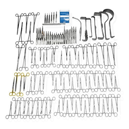 New 108-Pcs Set Laparotomy Instruments MedicalSurgical Abdominal Surgery Kit