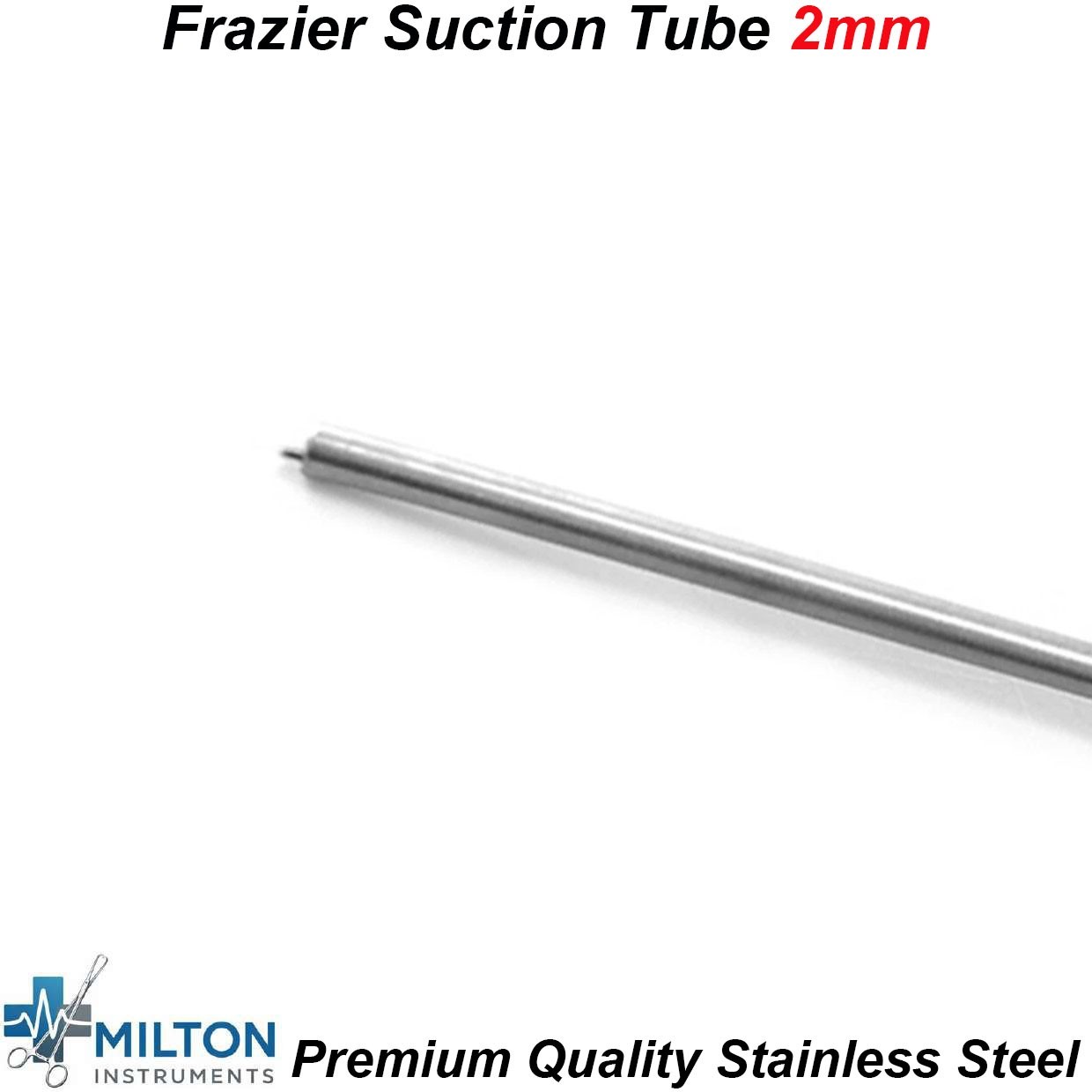 Dental ENT Diagnostic Frazier Aspirator Suction Tube No 2mm Surgical Instrument