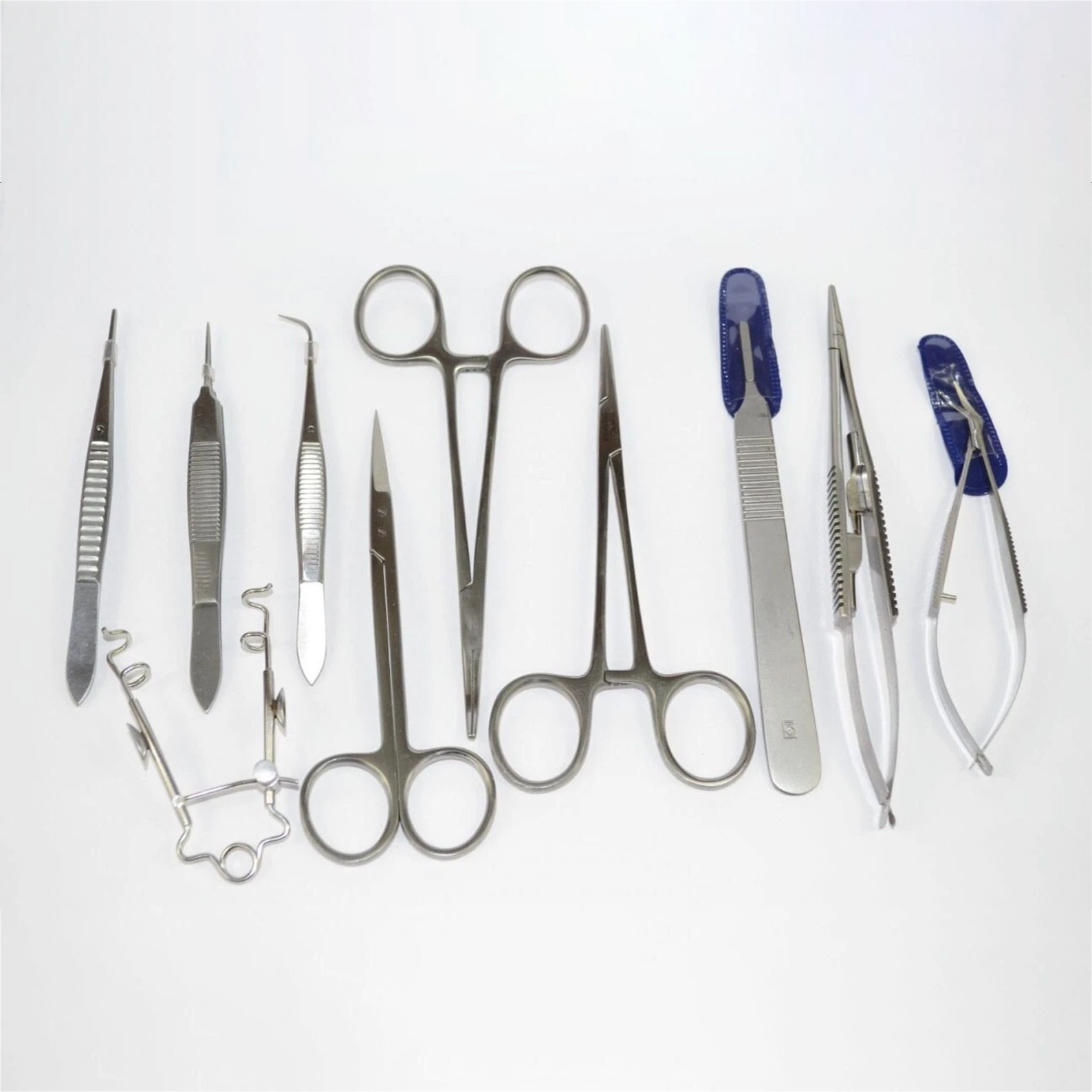 Veterinary Eye Surgery Kit 10Pcs – Ophthalmic Instruments with Speculum Box