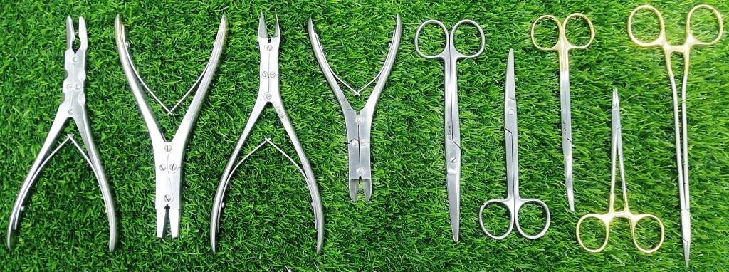 20 Pcs Extended Hand Plastic Reconstruction Surgery & Veterinary Instruments Set
