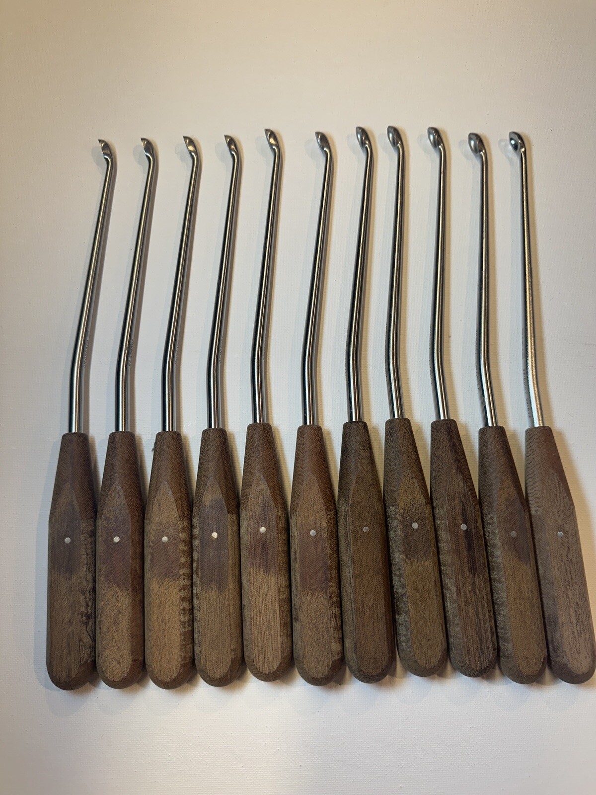 Protek Spine 12″Up Curette w/ 20 degree bend in shaft, 45 degree angle, 750932