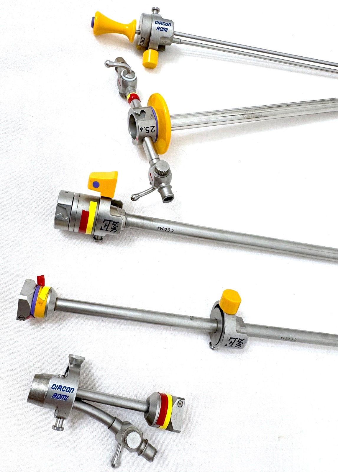 Circon ACMI Elite Cysto Urology Instrument Set Forceps Obturator Bridge Lot EIWE