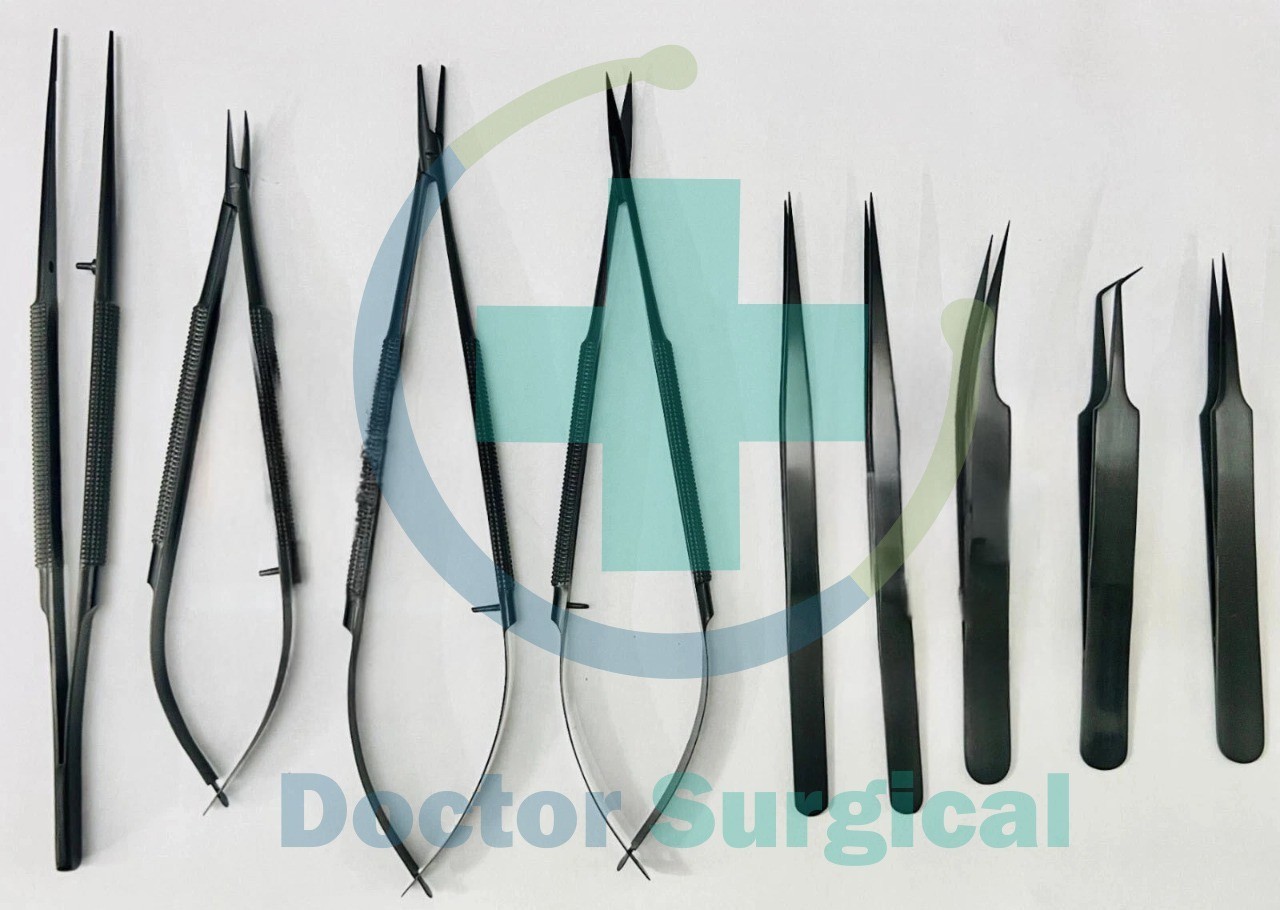 Basic set of manual surgery of micro surgical instruments