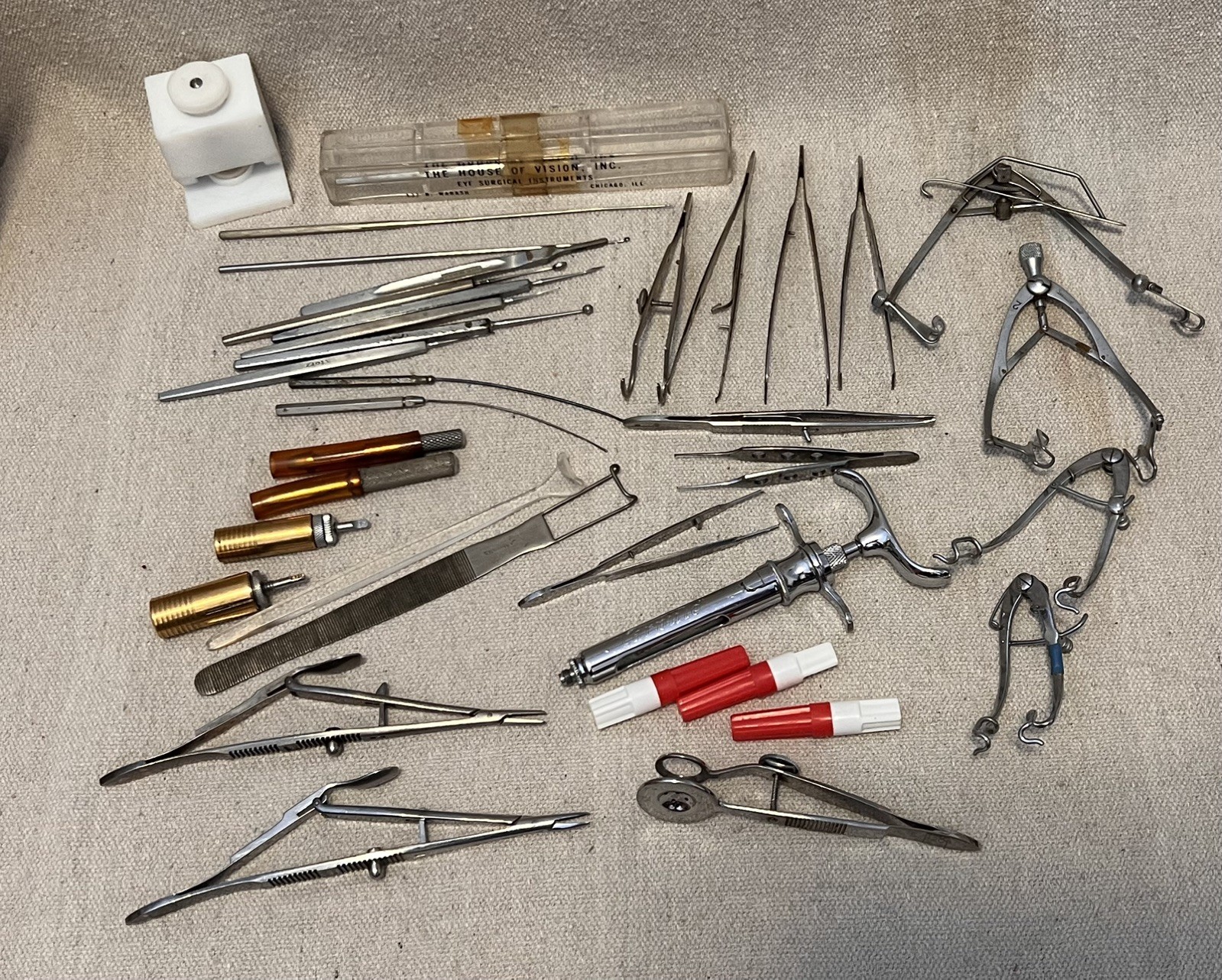 Assorted Lot of 36 Vintage Ophthalmology Surgical Instruments – See Pictures