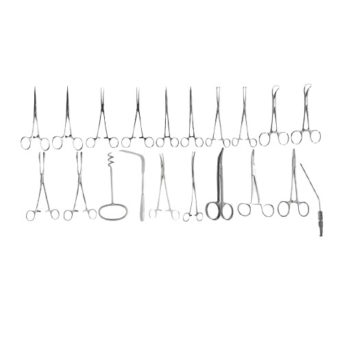 62Pcs Hysterectomy Abdominal Surgery Vaginal Hysterectomy Instruments Set