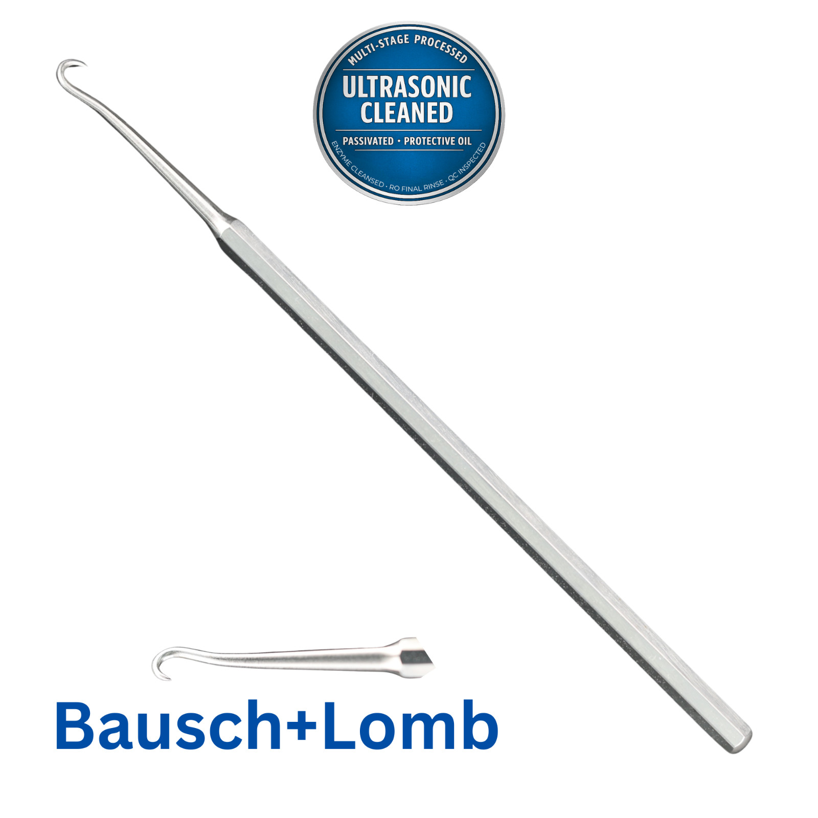 Bausch + Lomb N5137 Louisville Bone Hook, Sharp, Straight, 5.75″