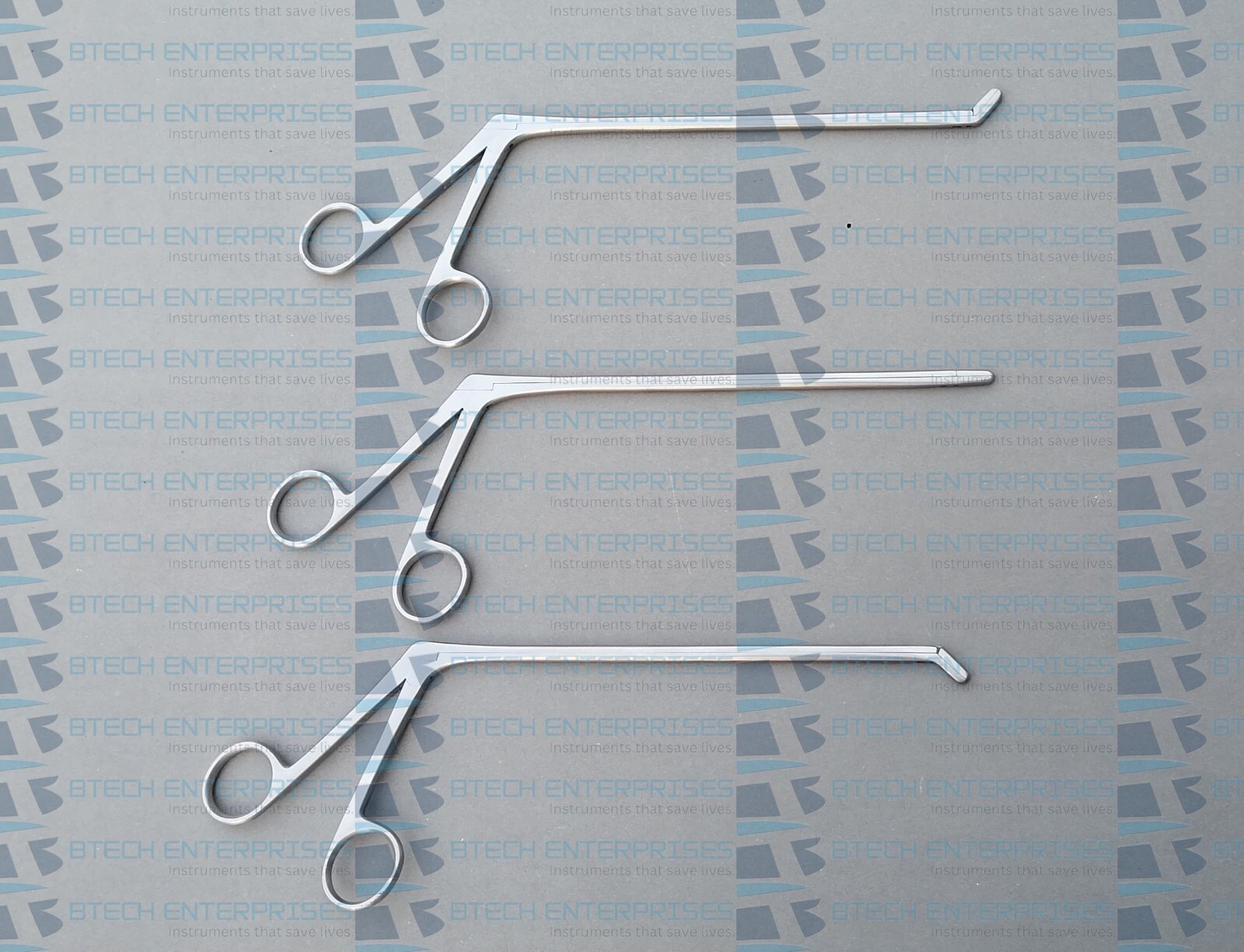 Set of 3 Spine Cushing Pituitary Rongeur 3X10mm x 8″ Laminectomy Discectomy