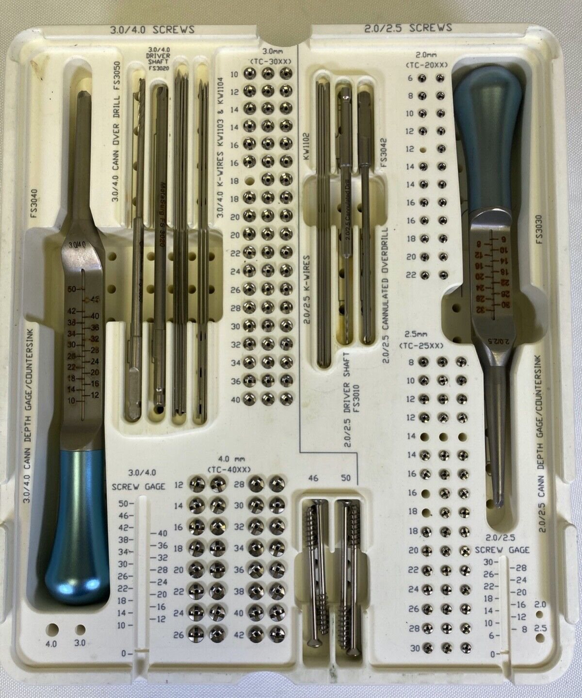 Metasurg TT-3000 Ti6 TC-Series Ti Cannulated Internal Fixation System 2/2.5/3/4