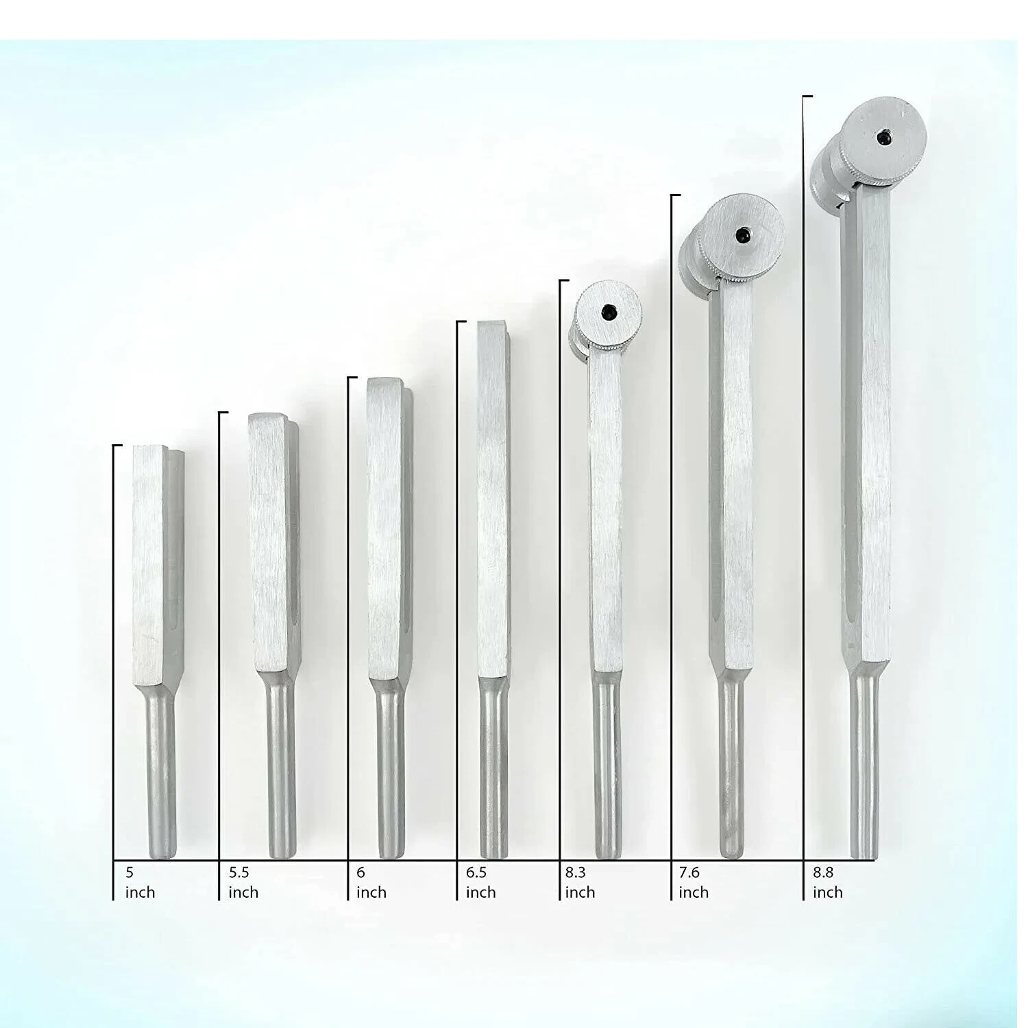 Tuning Fork Set of 7 For Healing Therapy Medical surgical diagnostic