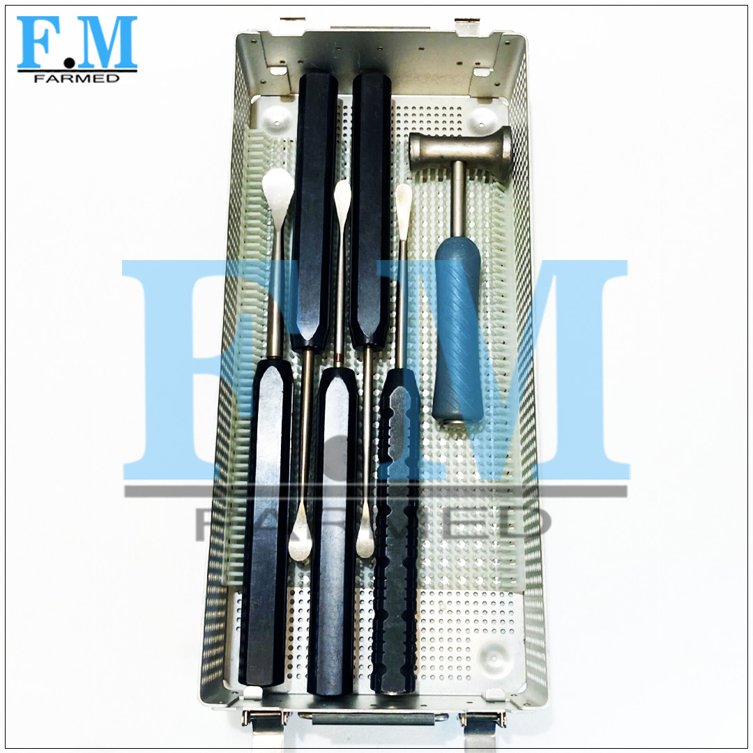 Cobb Elevator Set Spine Surgical orthopedic instruments set of 6 pcs black color