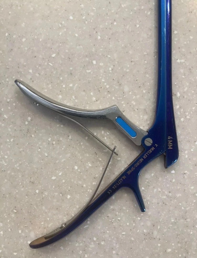 V. Mueller Chroma-Line blue Kerrison ronguers neuro/spine instruments