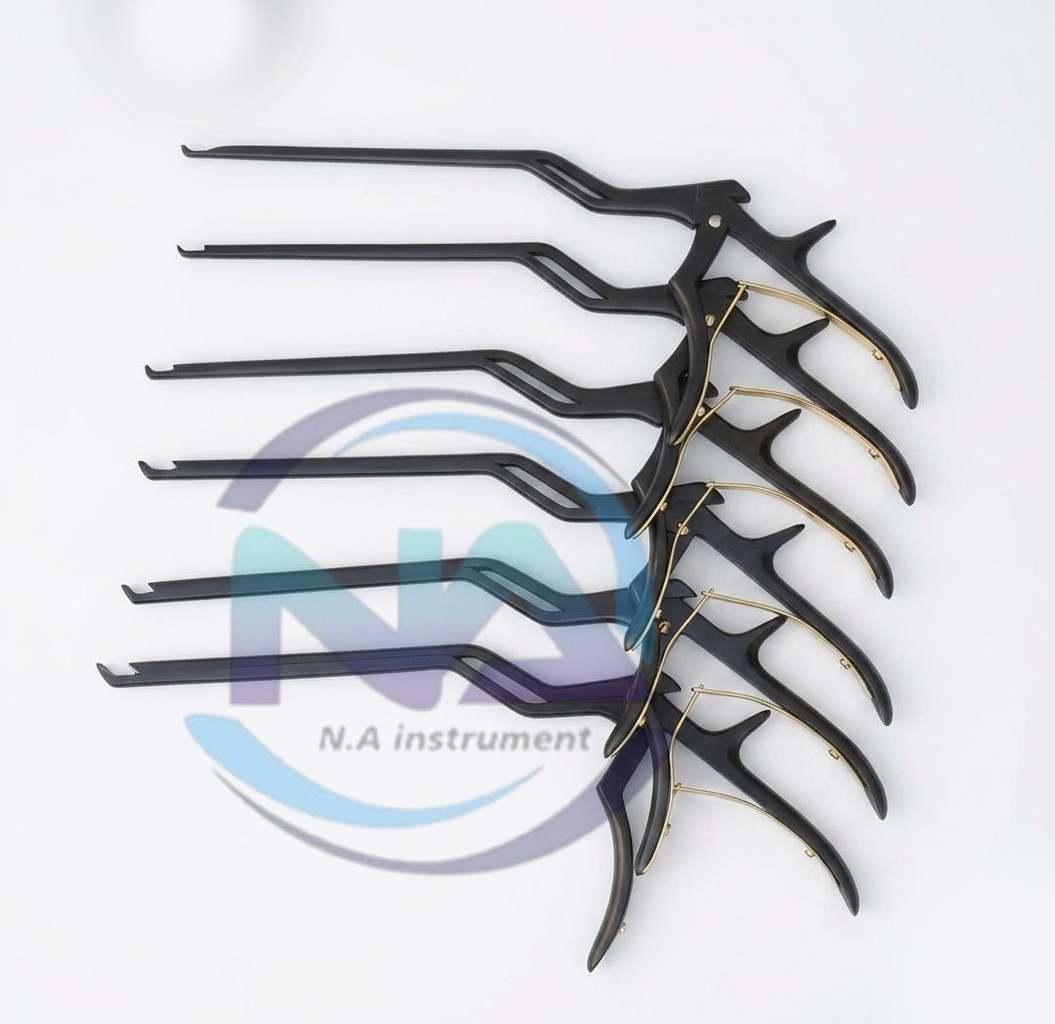 Kerrison Bayonet Bone Spine Rongeur, German Orthopedic Instruments Set of 6 Pcs