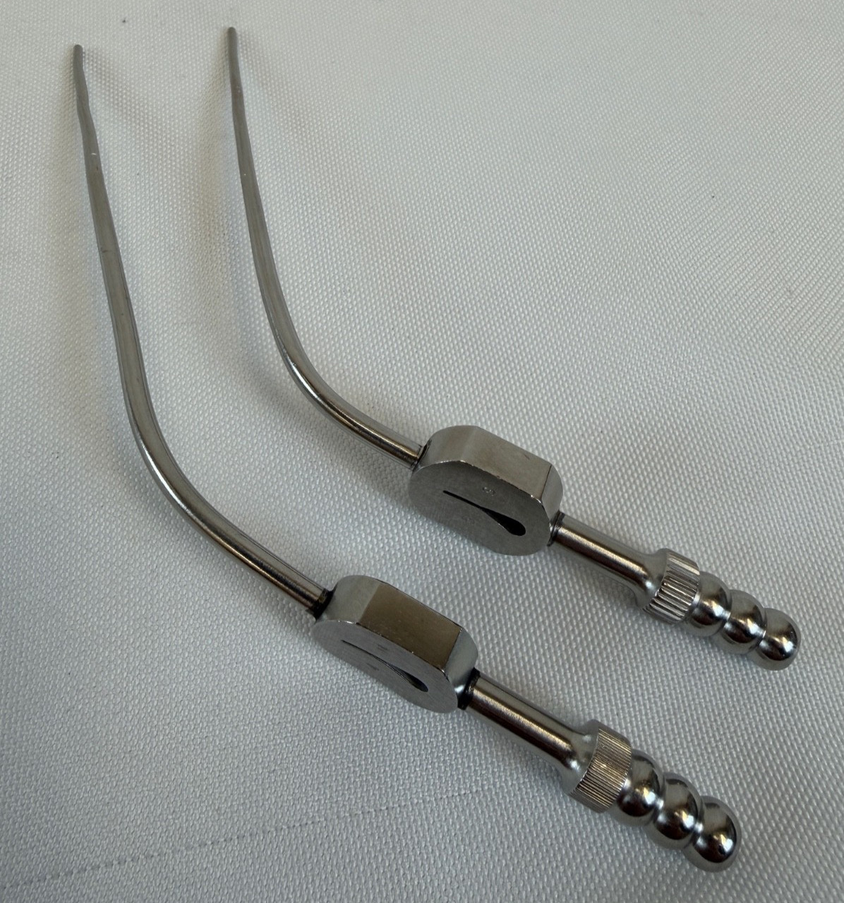 Pair of Ruggles 4Fr & 5Fr Fukushima Teardrop Suction Tubes 3.5″ & 4″ Neurology