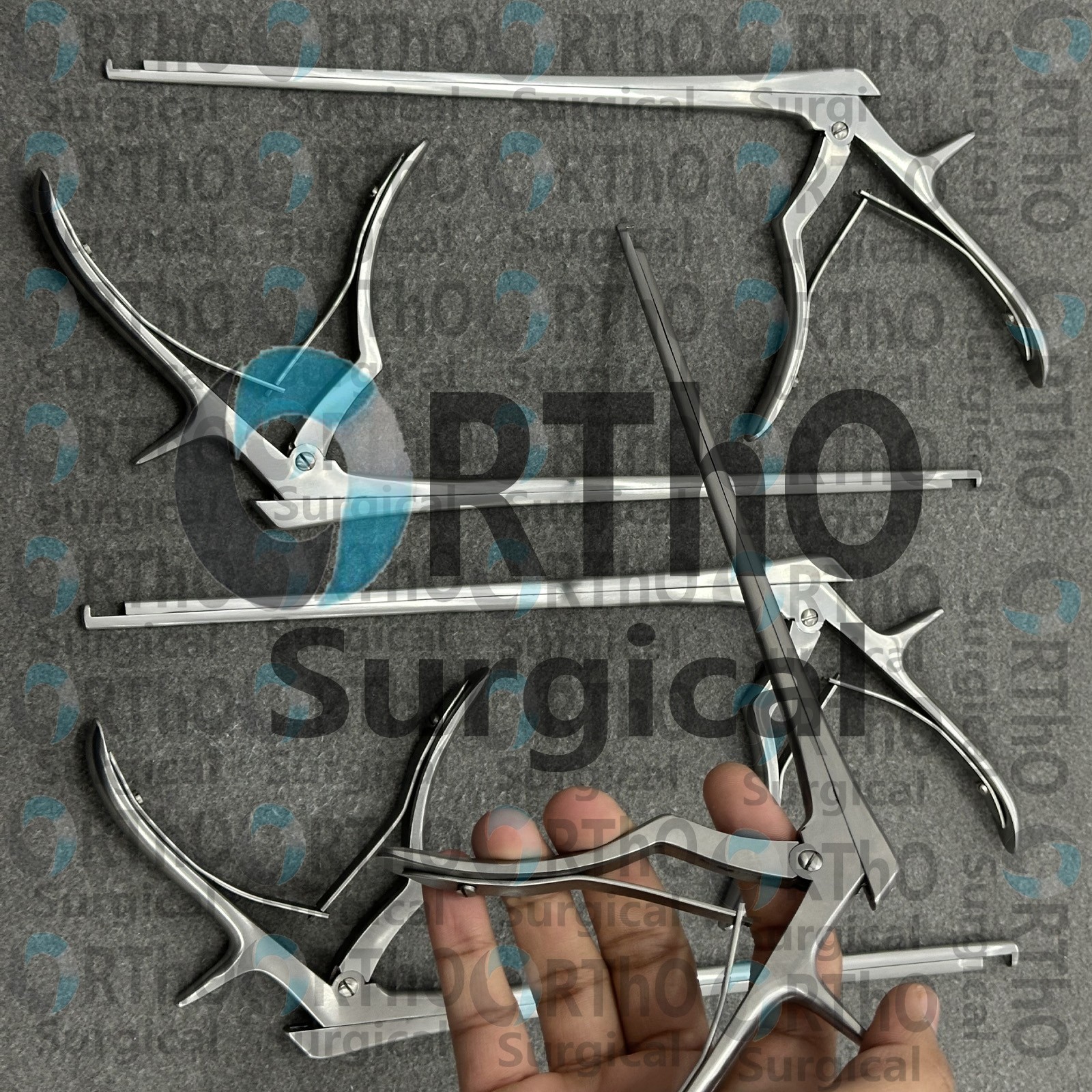 Kerrison Rongeur Set of 5 Pcs 90° Up 1 to 5mm 9″ Length Orthopedic Instruments,