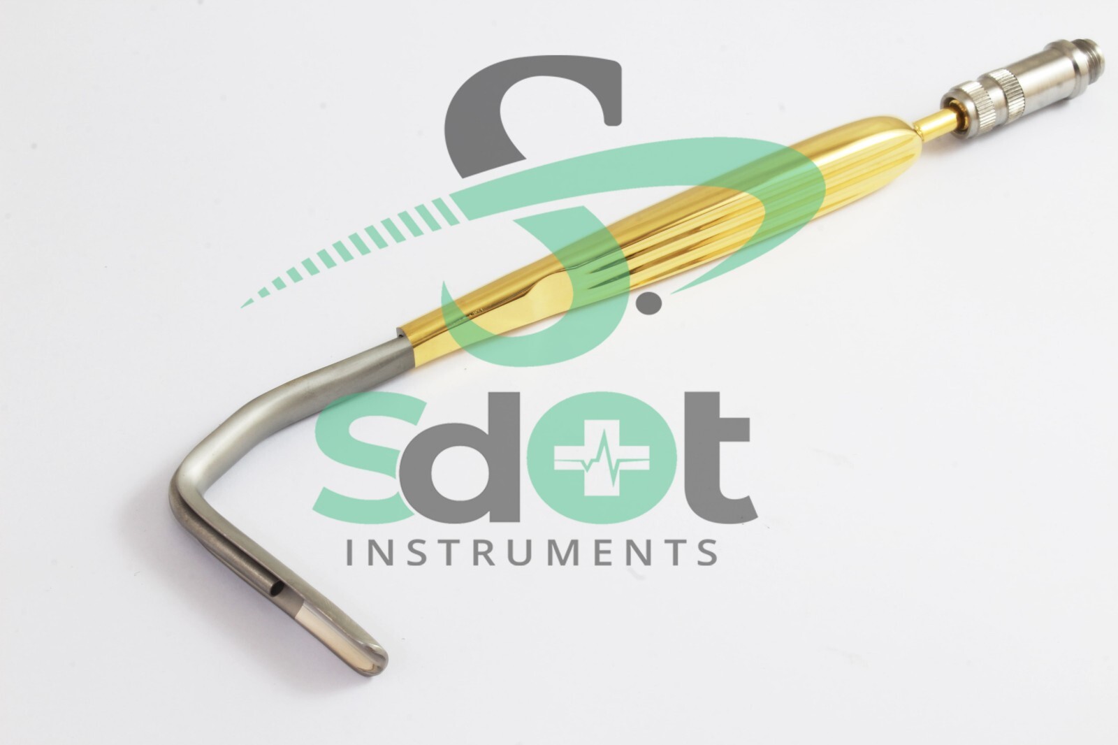 Aufricht Nasal Retractor with Fiberoptic Light 7mm Blade 16cm By SdOt Instrument