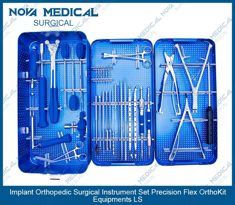 Implant Orthopedic Surgical Instrument Set Precision Flex OrthoKit Equipments LS