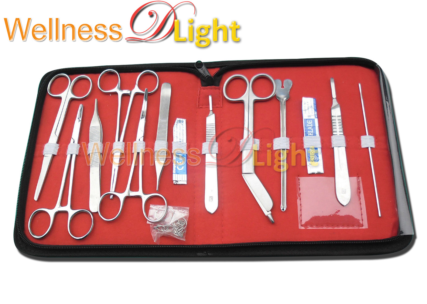 Wdl New 18 Pcs Minor Surgery Set Stainless Steel /case Surgical Instruments Kit