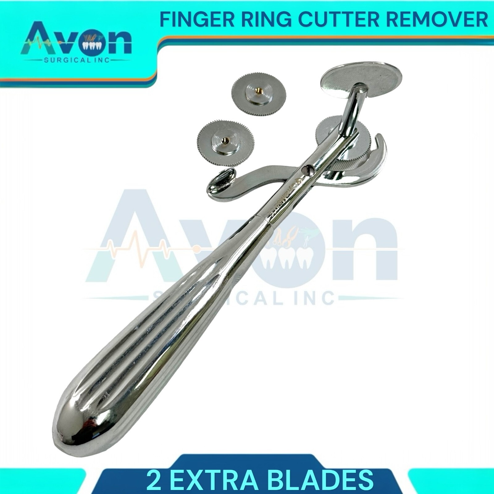 6 Inches Finger Ring Cutter with 2 Extra Rotating Discs | Emergency Cutting Tool