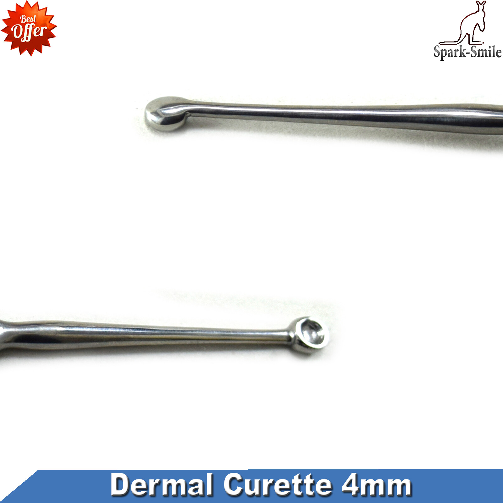 Surgical Dermal Curettes 4mm Skin Treatment MedicaI Basic Podiatry Nail Care New