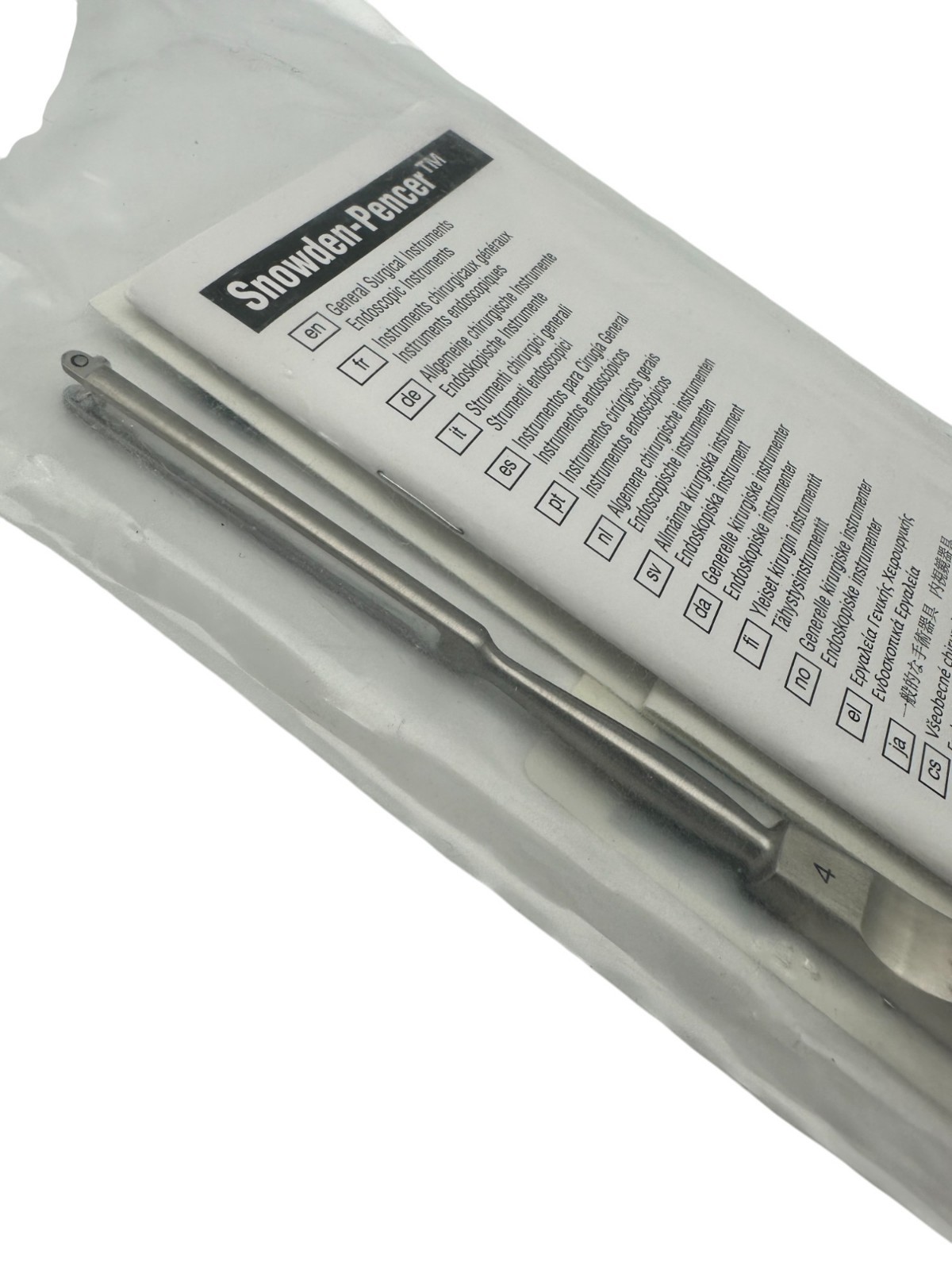 Snowden-Pencer 88-2124 Ballenger Swivel Knife, Straight, 4mm Blade, 7-1/2″