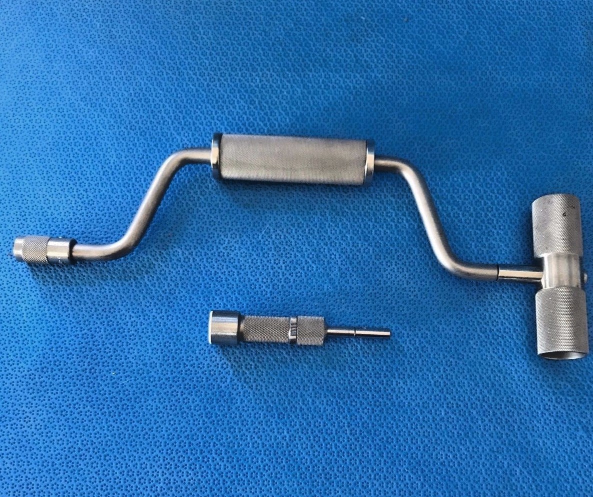 Zimmer 1085-01 Q/C Hand Drill w/ 85-1280-02 Q/C Screwdriver Philips, Orthopedic