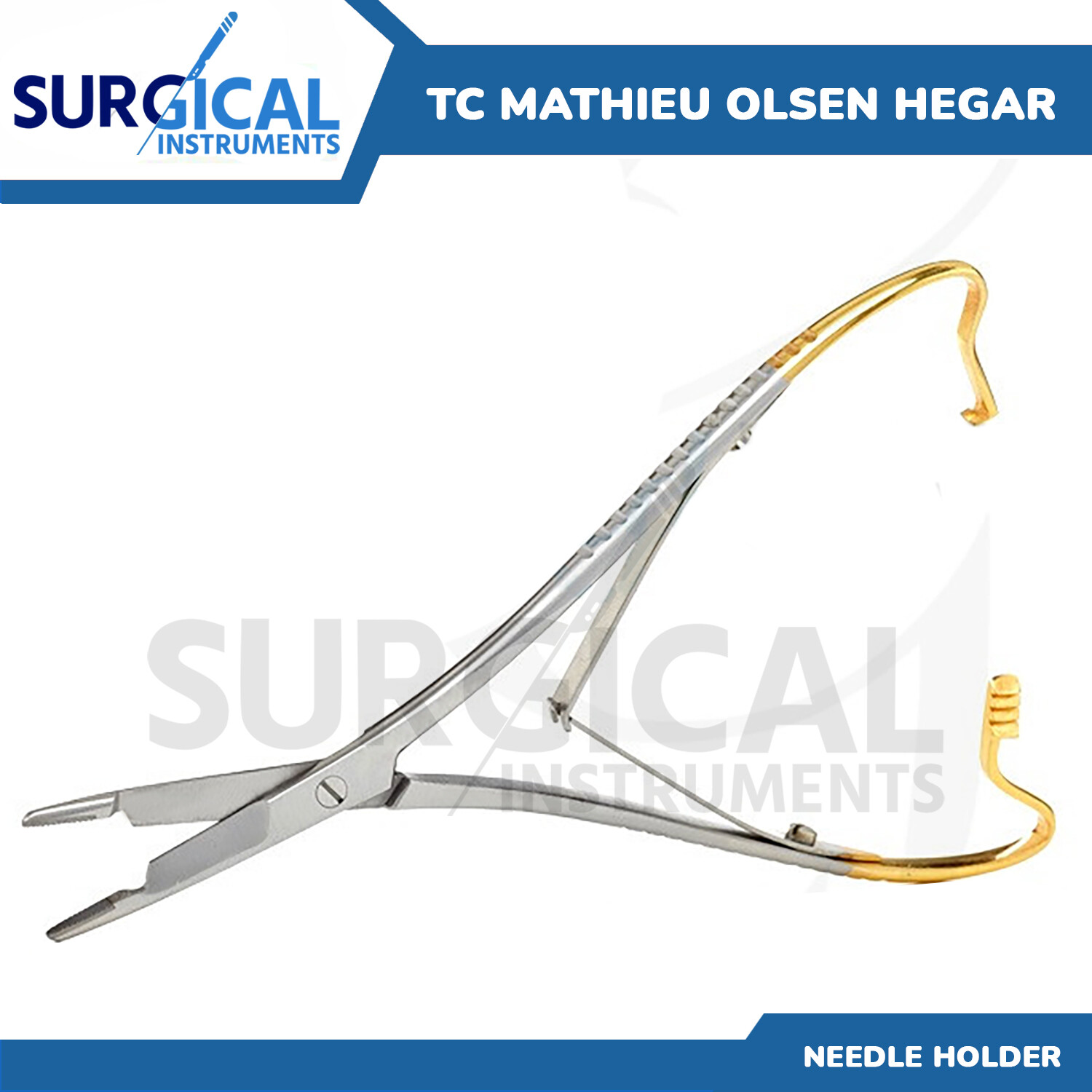 T/C Mathieu Olsen Hegar Needle Holder 7.50″ Surgical Dental Instruments