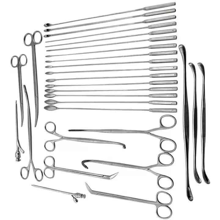 General Surgery Cholecystectomy Surgical Instrument Set of 25 Pieces