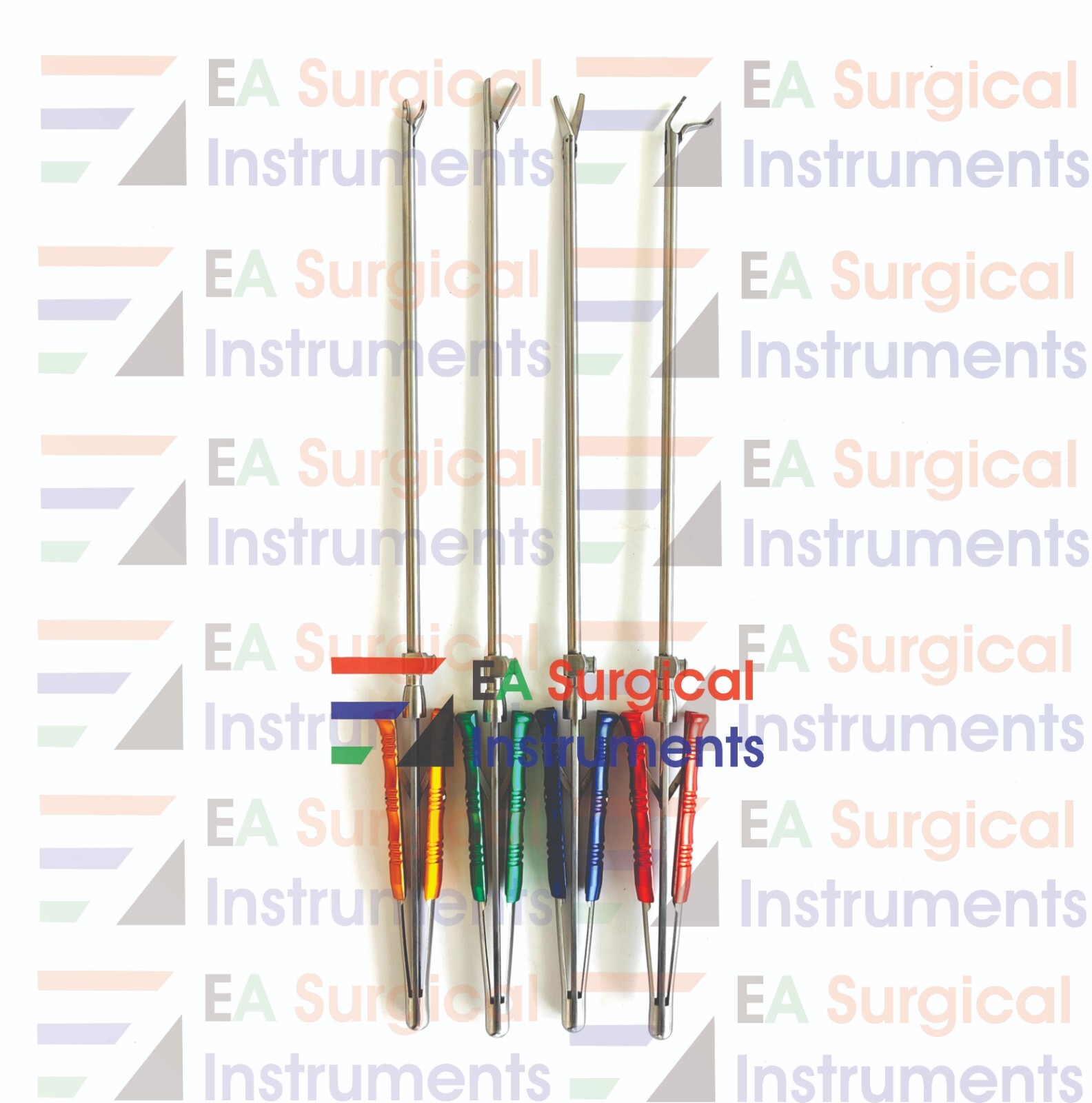 MICS Valve XS Needle Holder, Knot Pusher , Scissors & Forceps Set of 4 Pcs A+