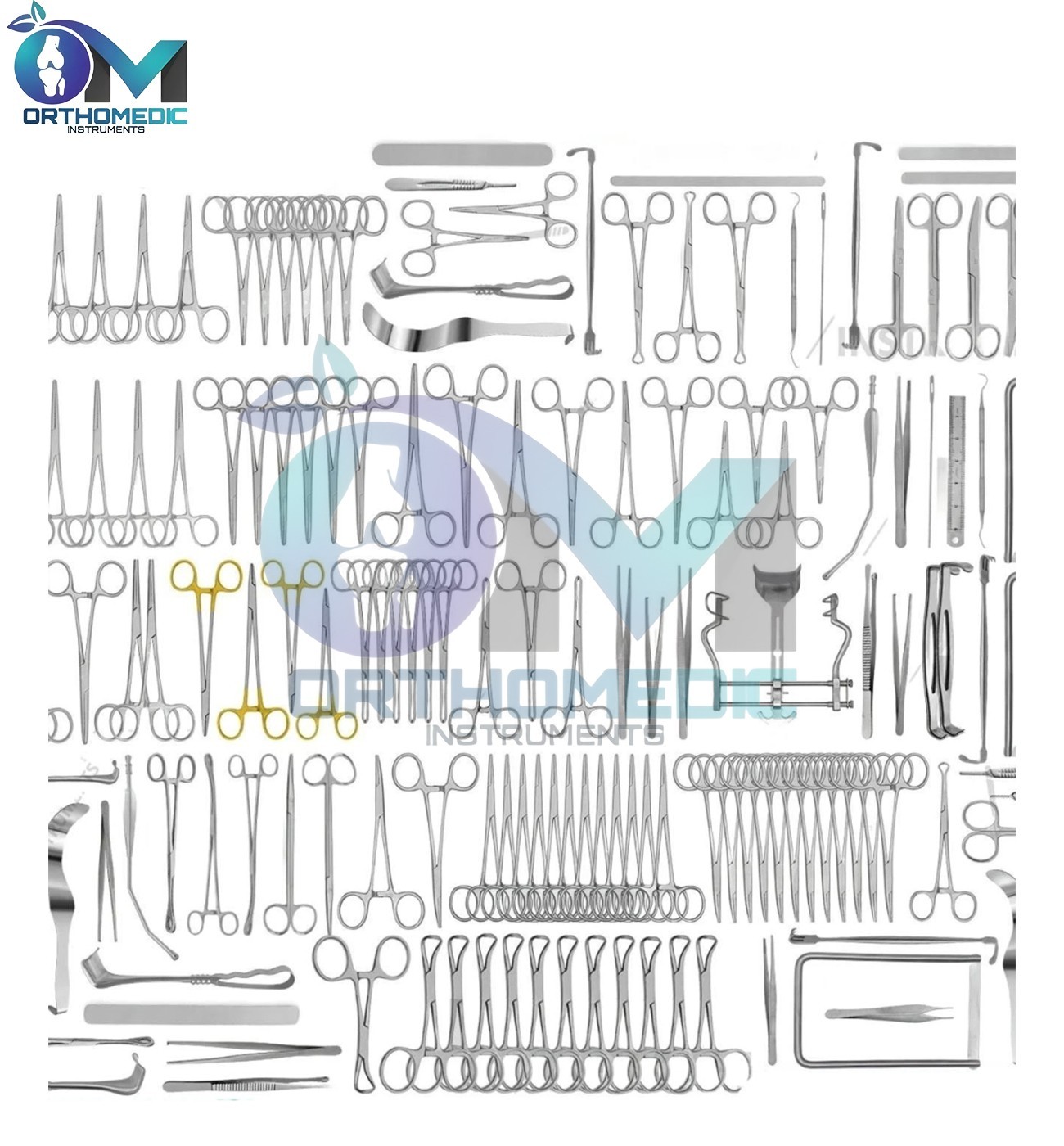 Major Basic Surgery Set 161 Pcs Surgical Instruments German Stainless Steel