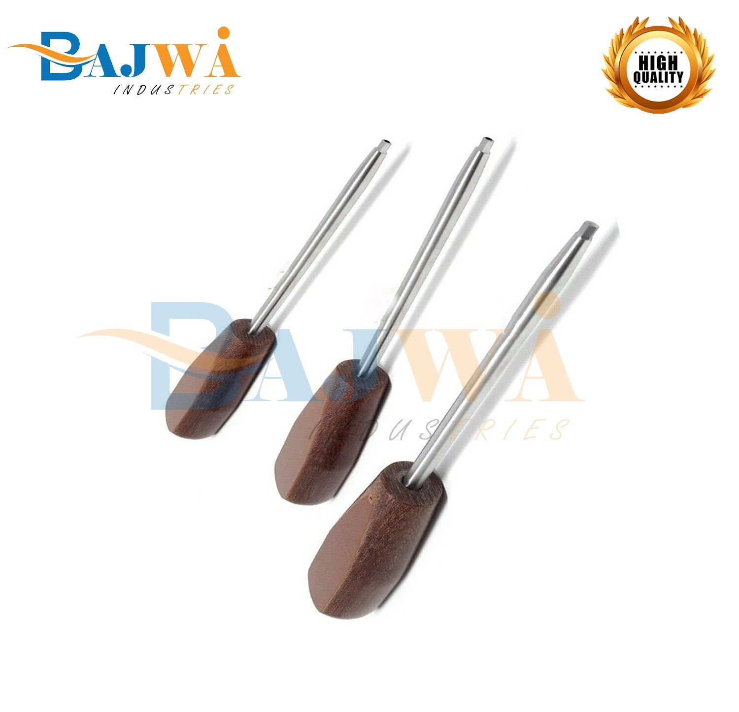 Cannulated Bone Screw Driver 2.5mm, 3.5mm, 4.5mm Veterinary Orthopedic Set of 3
