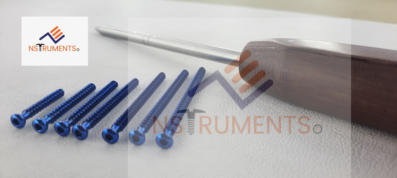 Cancellous Screws 4.0mm Full thread 14 to 60mm Titanium grade 5 (200 Pcs)
