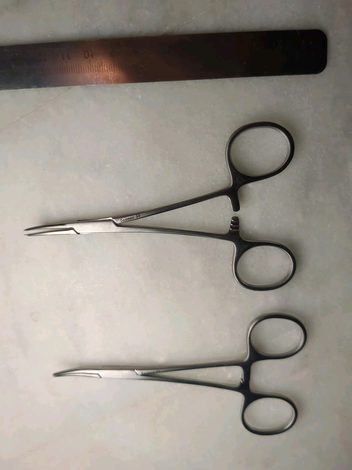 Lot Of 2 Codman surgical Hemostatic forceps 5.5″
