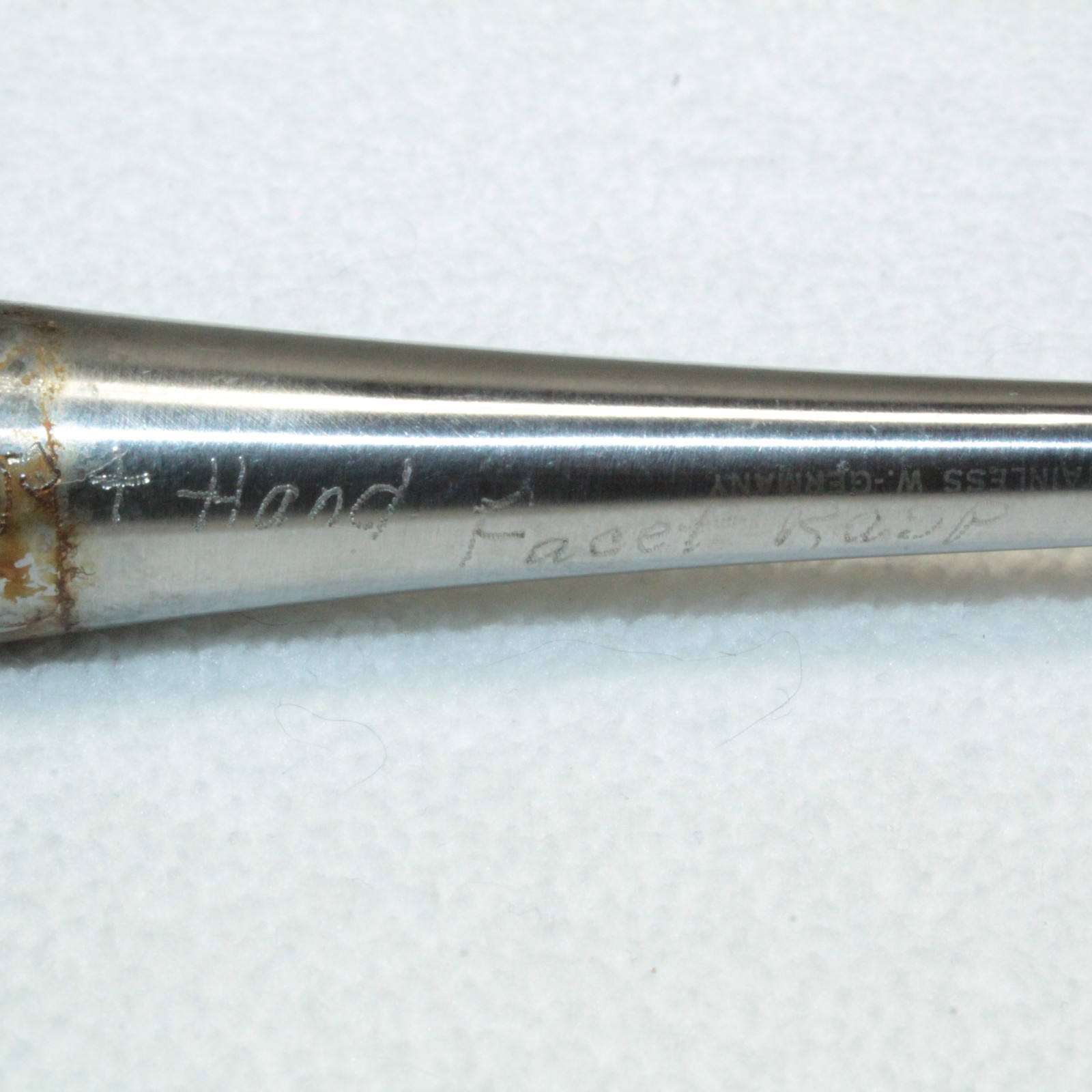 Zimmer 1875-01 Right Hand Orthopedic Facet Rasp w/ Angled Tip 11.75″ Germany