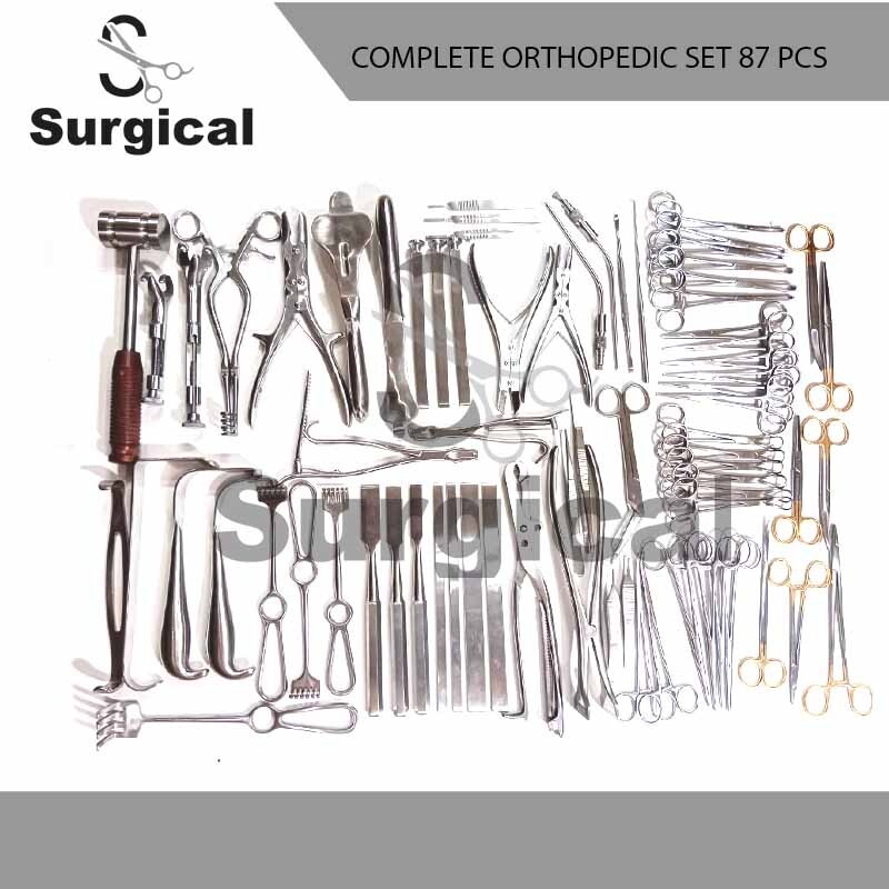Complete Orthopedic Surgical Instruments Set 87 Pcs Stainless Steel Kit