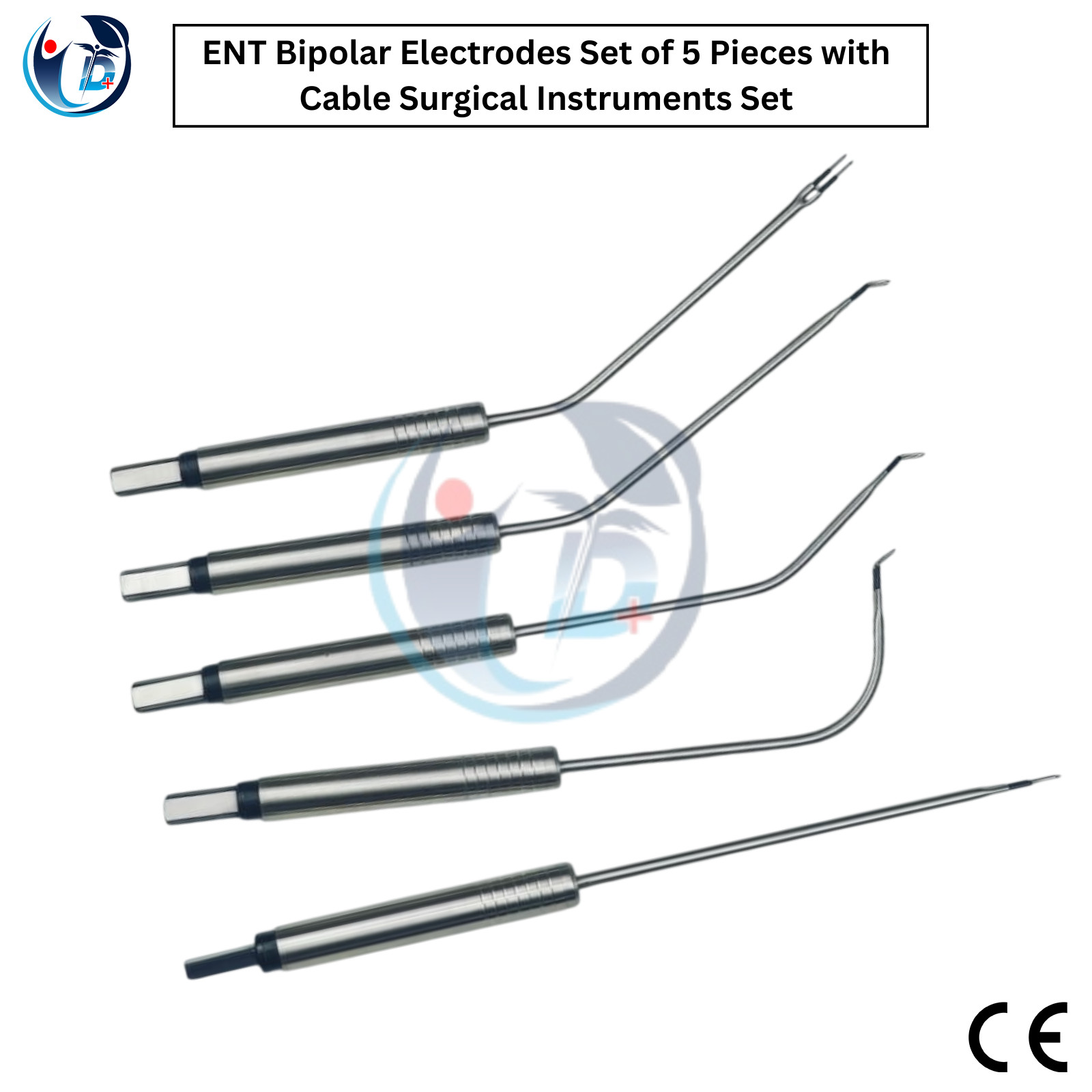 Bipolar Probe Electrodes Set Of 5 Pcs Electro Surgical Instruments