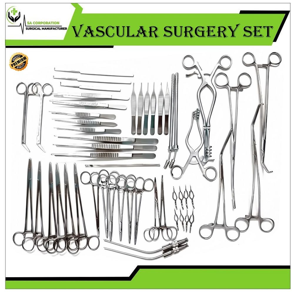 Vascular Surgery Set of 52 Pieces Surgical Instruments