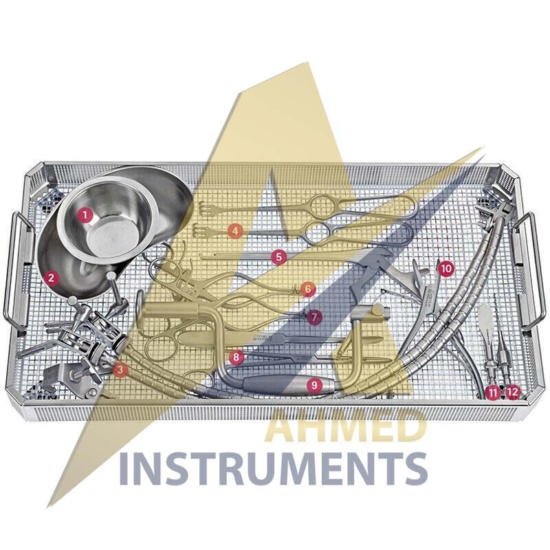 Cranial Set Tray Instruments For General Neurosurgery