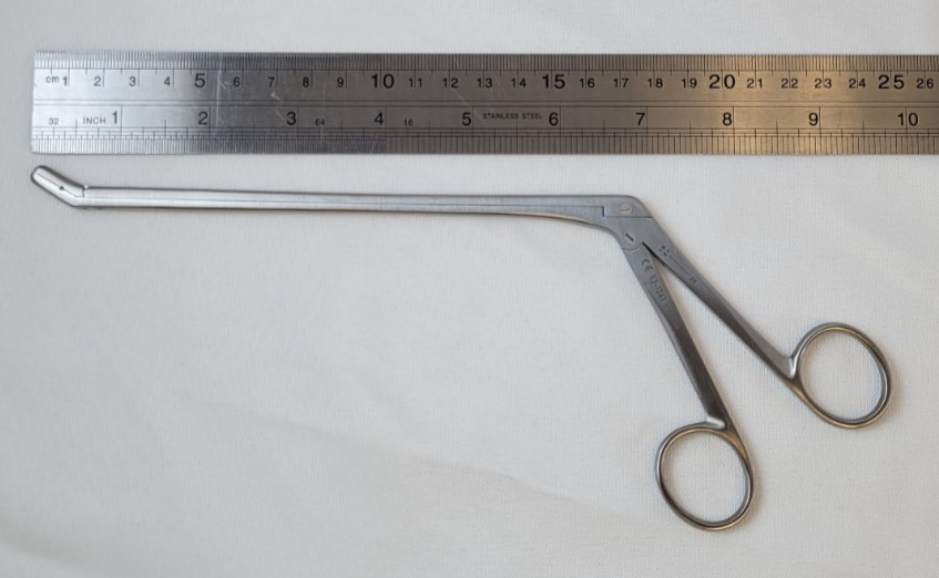 Symmetry 53-1241 Spurling Intervertebral Disc Rongeur, Angled Up, 4x10mm, 7″