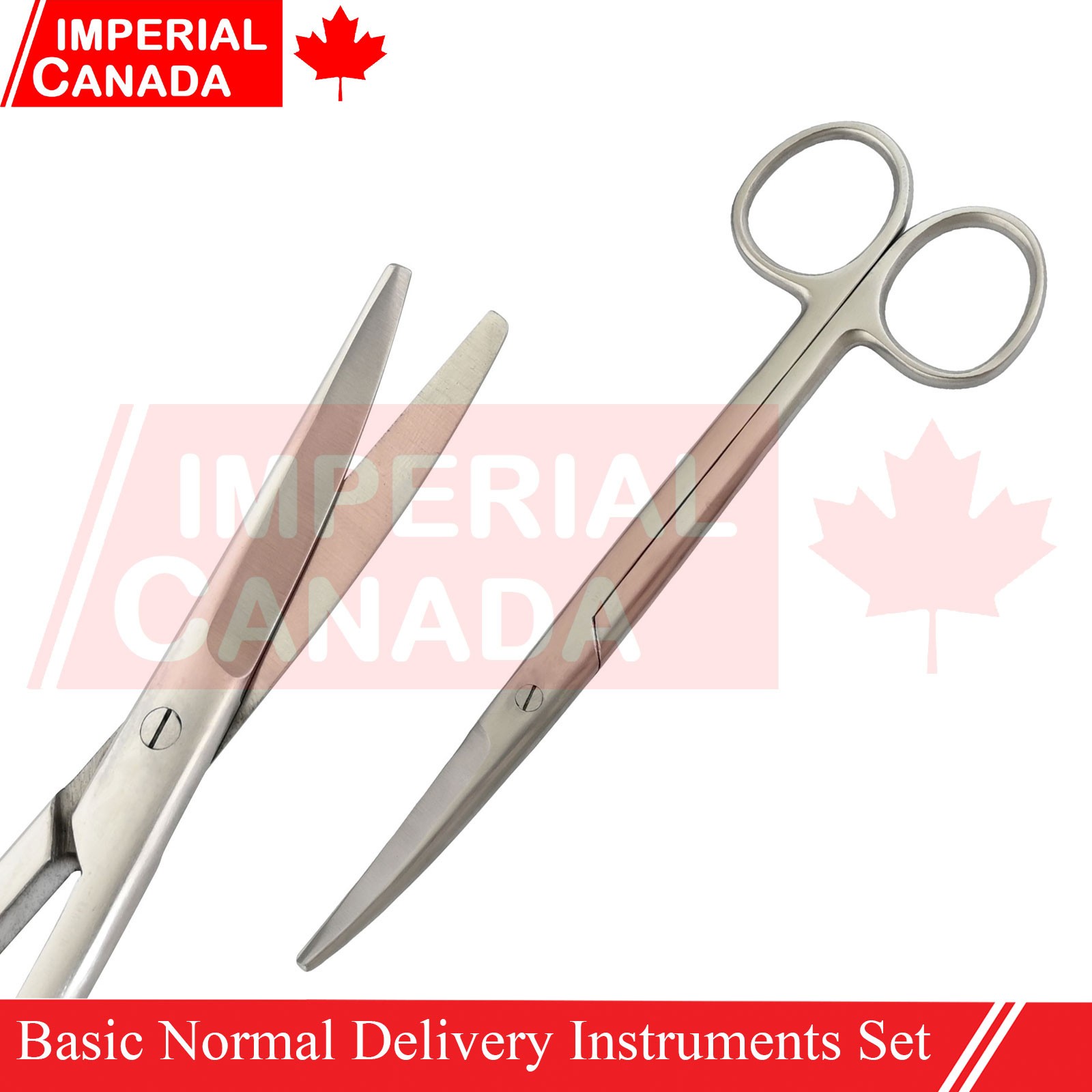 Basic Delivery Tray Set Obstetrical Forceps Scissors Gynae Surgical Inst DS-2368