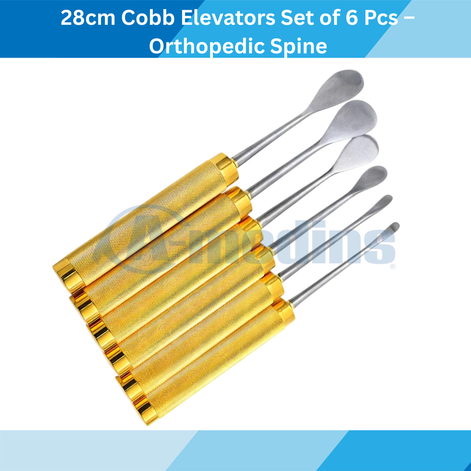 Cobb Elevator Set 6 Pcs 28cm Orthopedic Spine Surgical Instruments Stainless