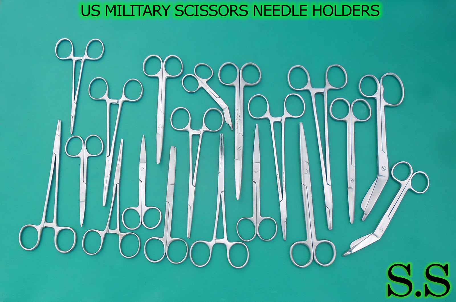 36 US MILITARY SCISSORS HEMOSTAT FORCEPS NEEDLE HOLDERS SURGICAL INSTRUMENTS