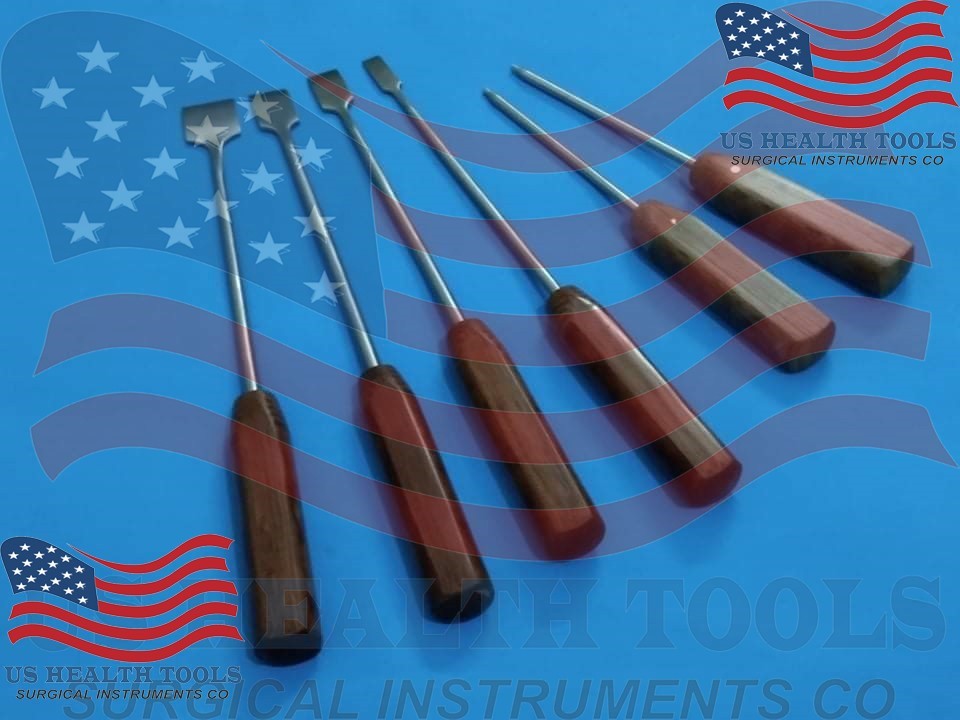 Screw Driver Bone Chisel Fiber Handle Surgical Orthopedic 6 Pcs A+