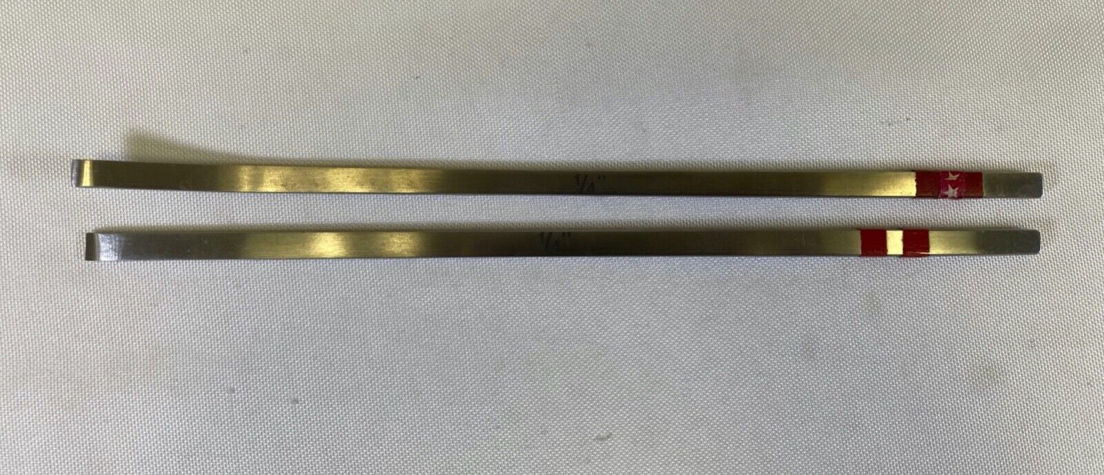 Pair of ODEV 1/4″ x 9″ Straight & Curved Osteotomes Neuro Spine Orthopedics
