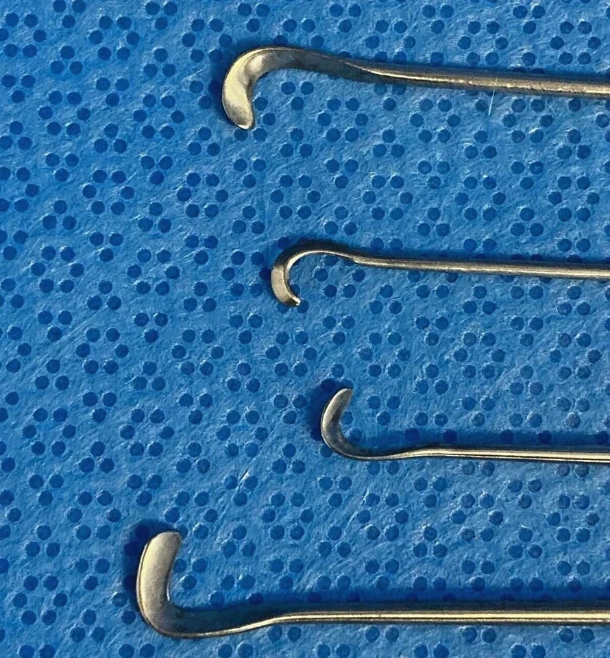 V. Mueller NL3785-131/133 Hardy Rhoton Curved Elevator Set Transsphenoidal Neuro