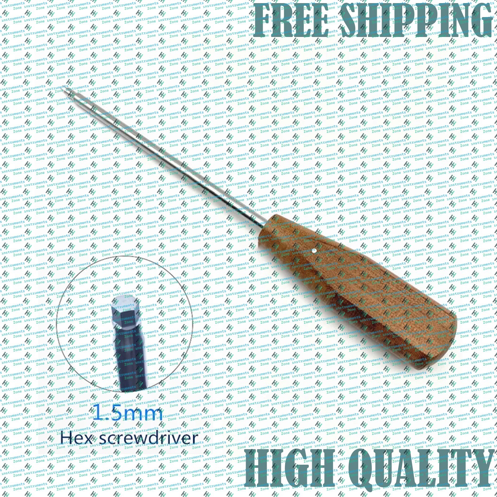 Bone Screwdriver Hex Head Set | 1.5mm–5.0mm Orthopedic Screwdriver Set