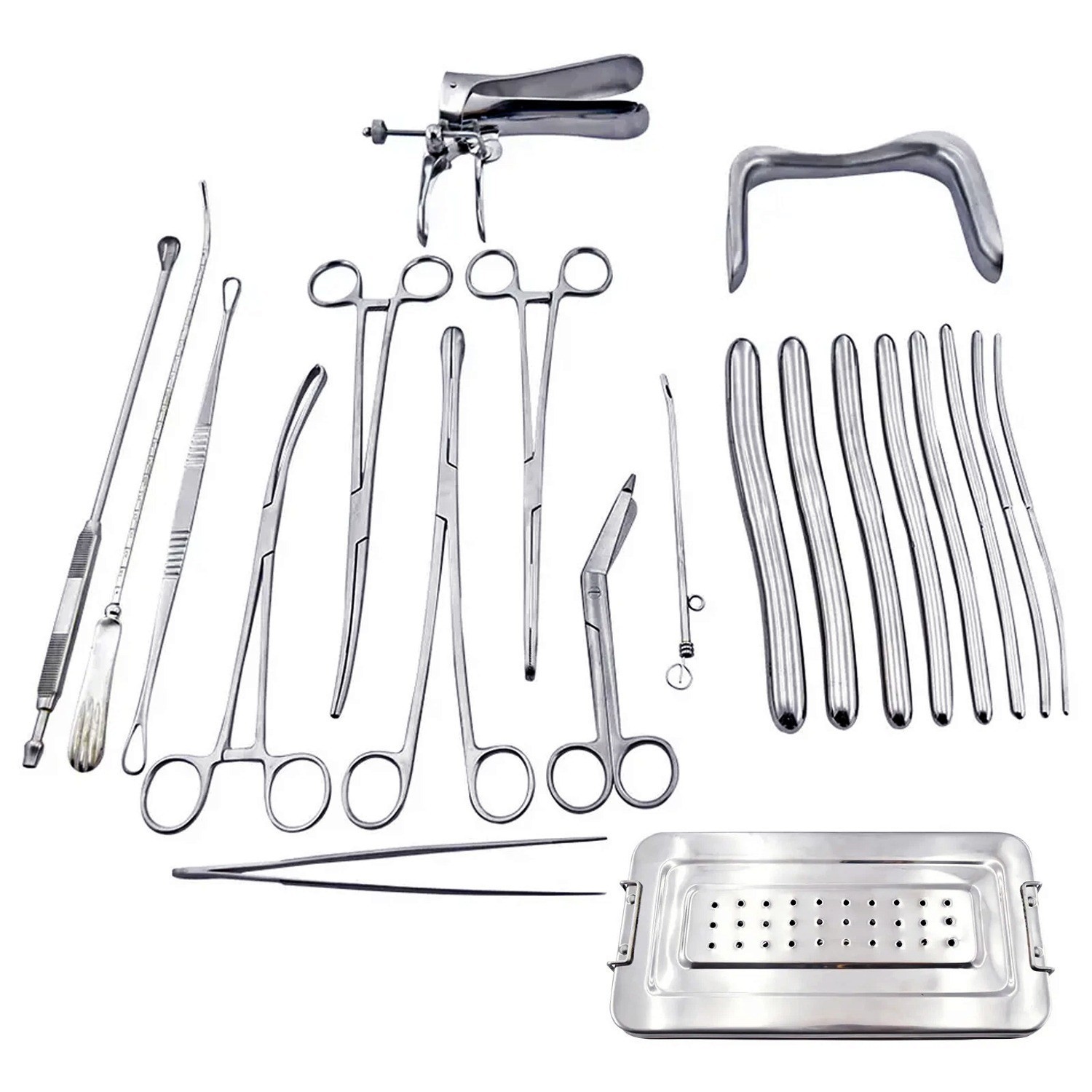 Dilation and curettage Instruments 21 Pcs Set Gynecology Instrument Set