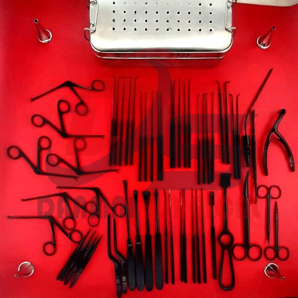 Tympanoplasty Instrument Set, Micro Ear Surgery Black Coated ENT Instruments