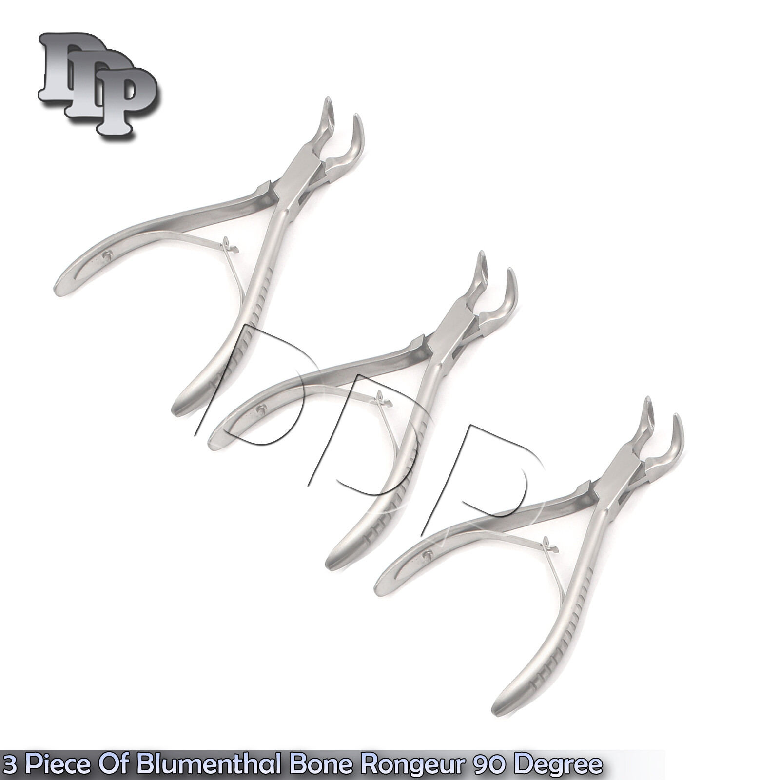 3 Piece Of Blumenthal Bone Rongeur 90 Degree 5.5″ Surgical Dental Instruments