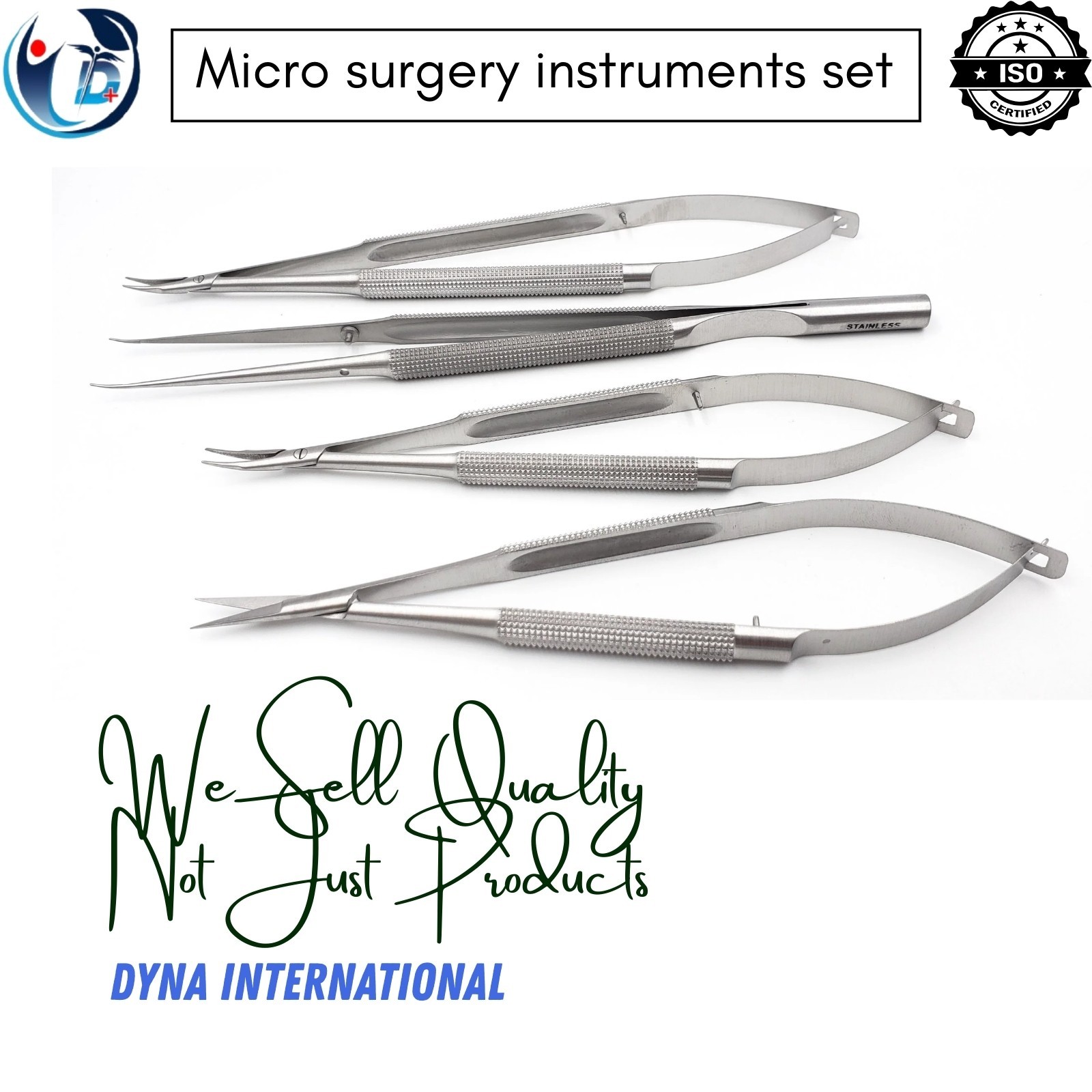 Micro Hand Surgery Instruments Kit Microvascular Clamp Surgical Suture Kit 17Pcs